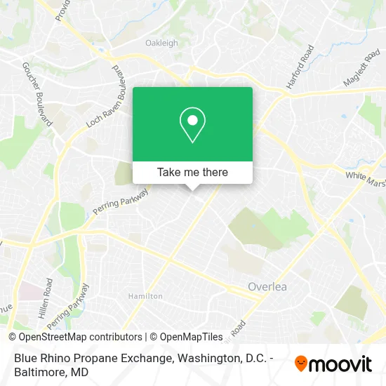 Blue Rhino Propane Exchange map