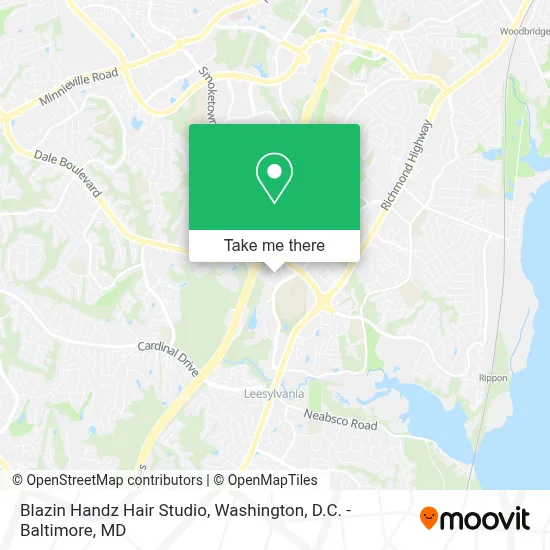 Blazin Handz Hair Studio map