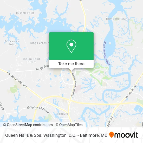 Queen Nails & Spa map