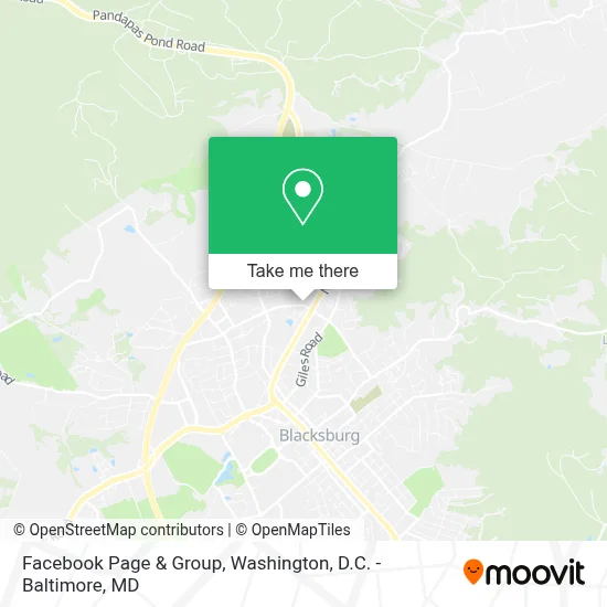 Facebook Page & Group map