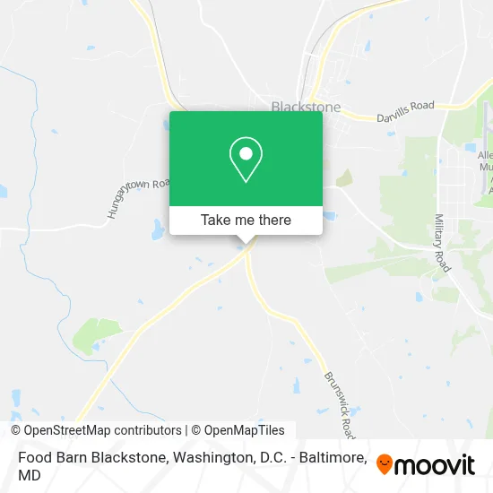 Food Barn Blackstone map