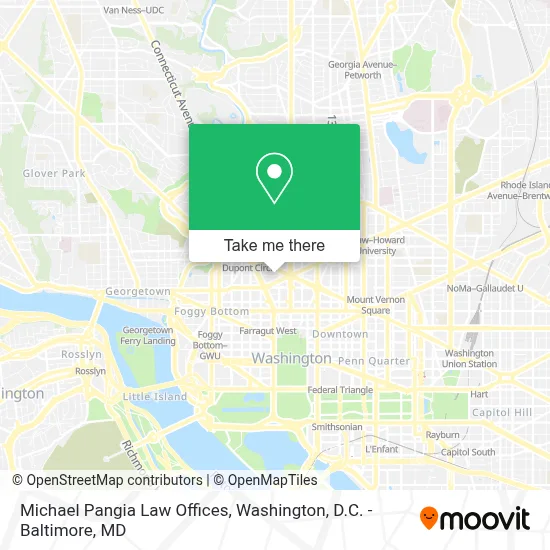 Michael Pangia Law Offices map