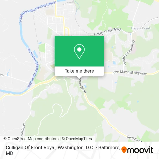Culligan Of Front Royal map