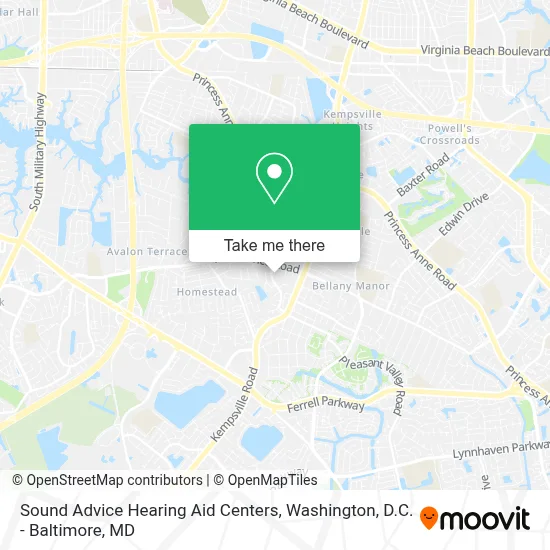 Sound Advice Hearing Aid Centers map