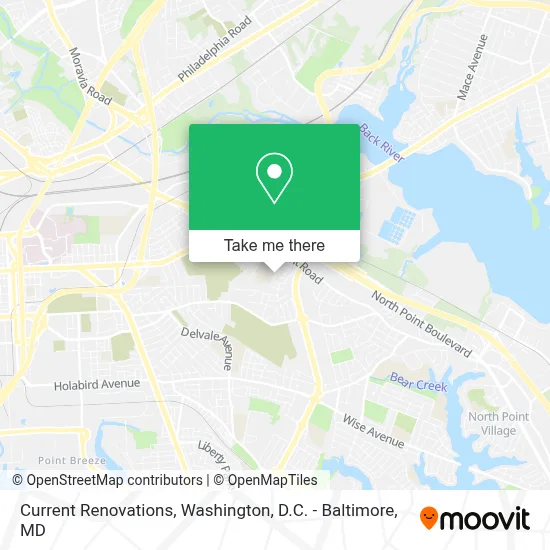 Current Renovations map