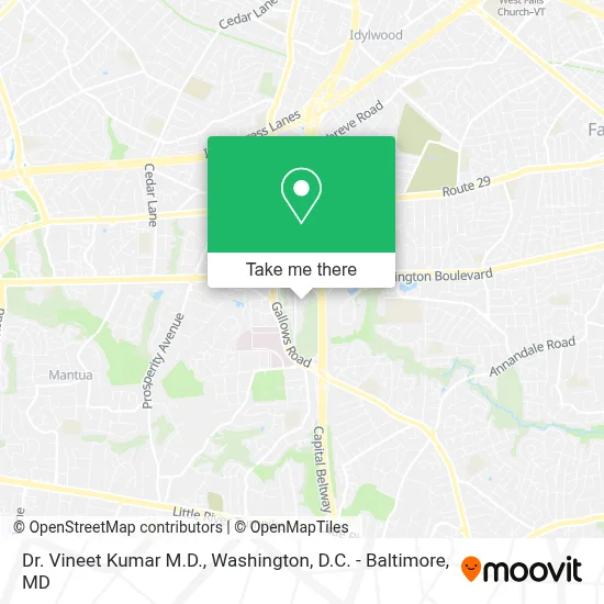 Dr. Vineet Kumar M.D. map
