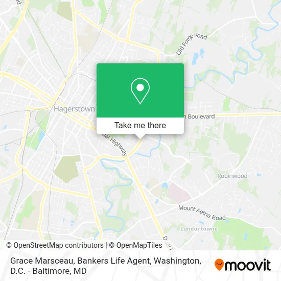 Grace Marsceau, Bankers Life Agent map