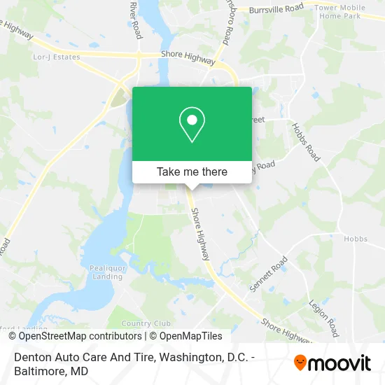 Denton Auto Care And Tire map