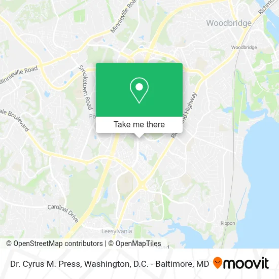 Dr. Cyrus M. Press map