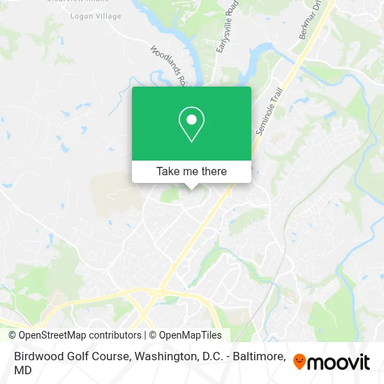 Birdwood Golf Course map