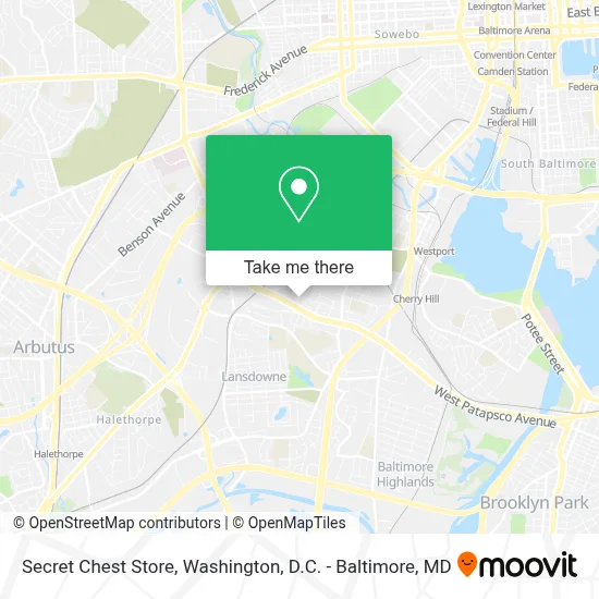 Secret Chest Store map