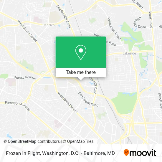 Frozen In Flight map