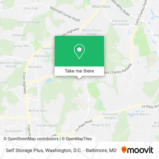 Self Storage Plus map