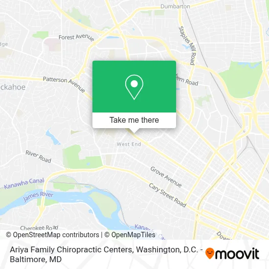 Ariya Family Chiropractic Centers map