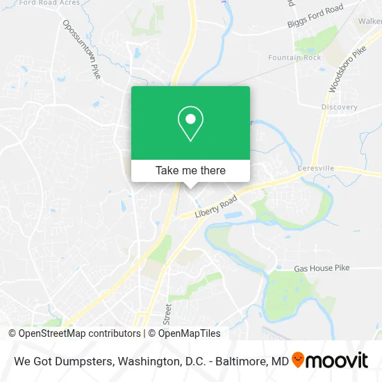 We Got Dumpsters map