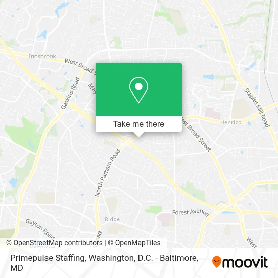 Primepulse Staffing map