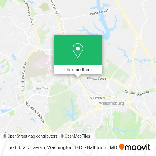 The Library Tavern map
