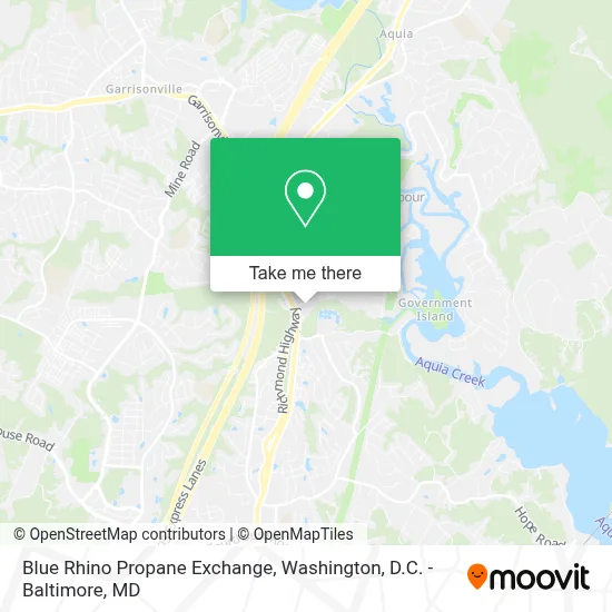 Blue Rhino Propane Exchange map