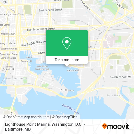 Lighthouse Point Marina map