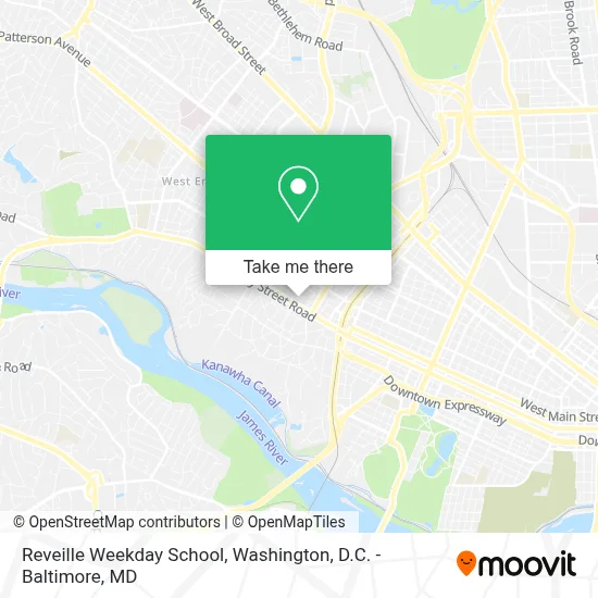 Reveille Weekday School map