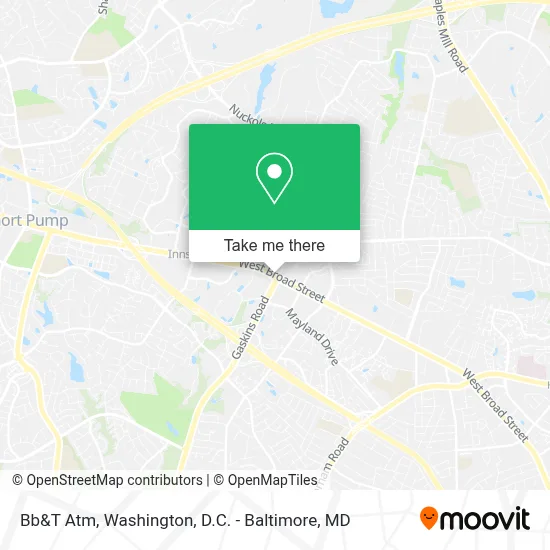 Bb&T Atm map