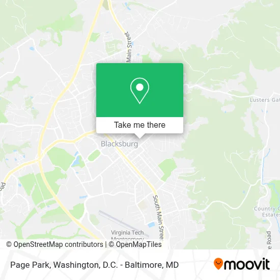 Page Park map
