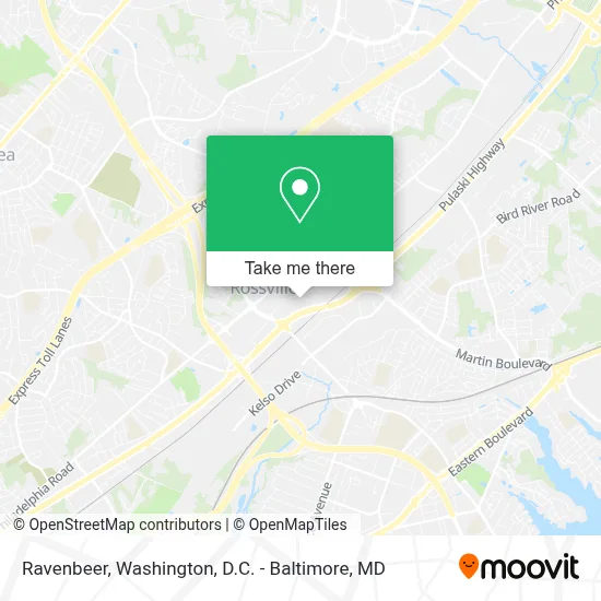 Ravenbeer map