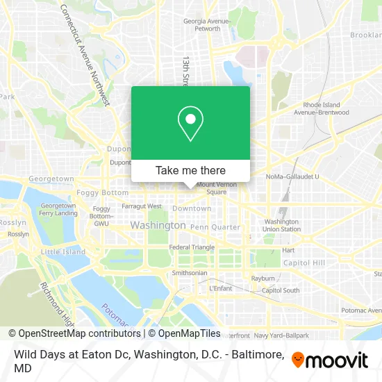 Wild Days at Eaton Dc map