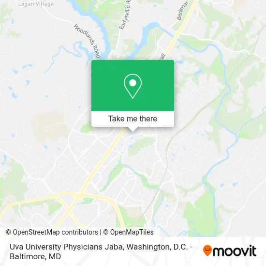 Uva University Physicians Jaba map