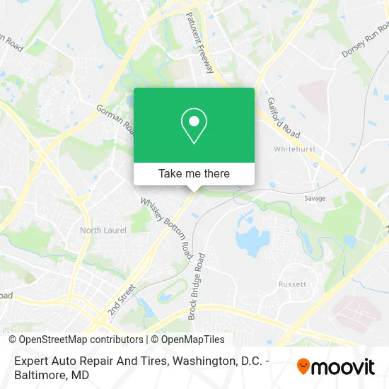 Expert Auto Repair And Tires map