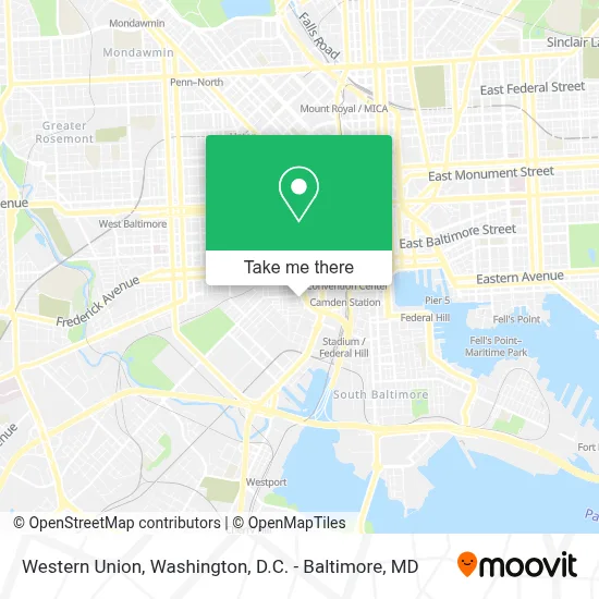 Western Union map