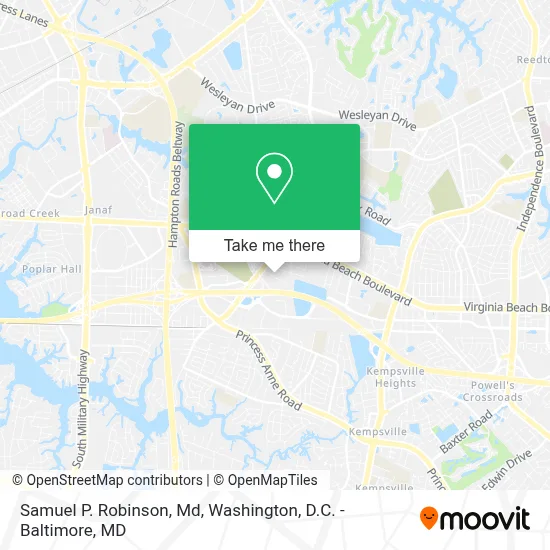 Samuel P. Robinson, Md map