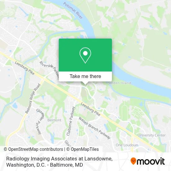 Radiology Imaging Associates at Lansdowne map