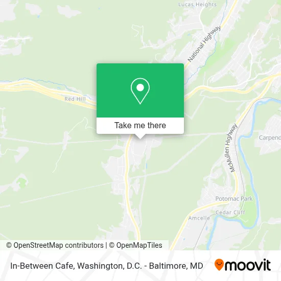 In-Between Cafe map