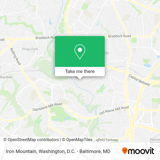 Iron Mountain map