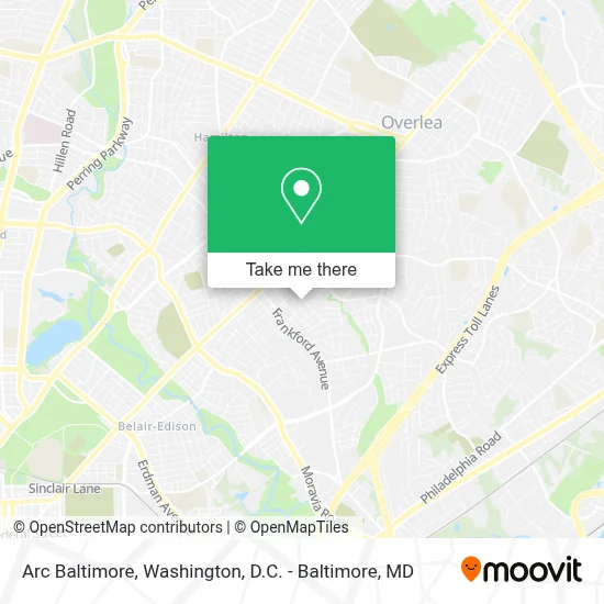 Arc Baltimore map