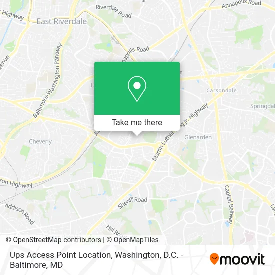 Ups Access Point Location map