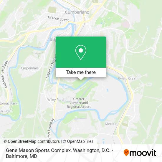 Gene Mason Sports Complex map