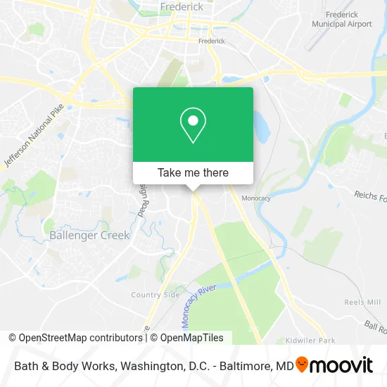 Bath & Body Works map