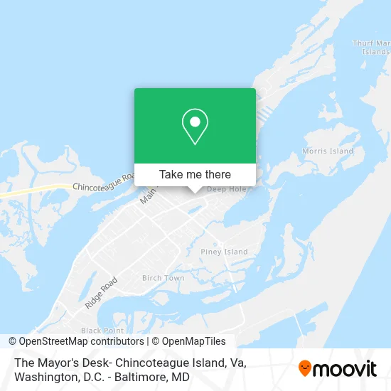 The Mayor's Desk- Chincoteague Island, Va map