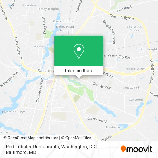 Red Lobster Restaurants map