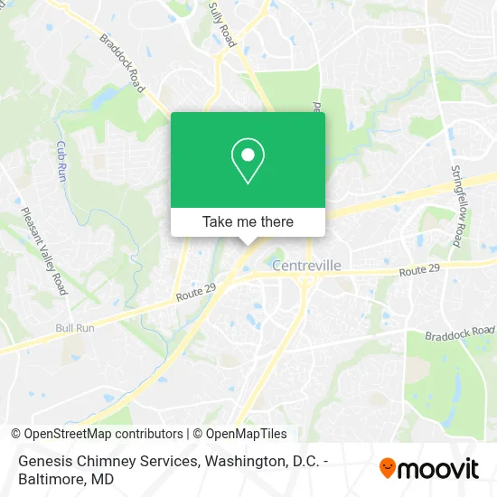 Genesis Chimney Services map