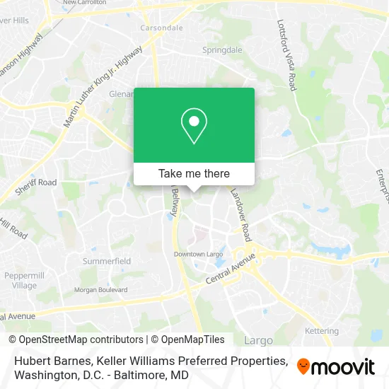 Hubert Barnes, Keller Williams Preferred Properties map