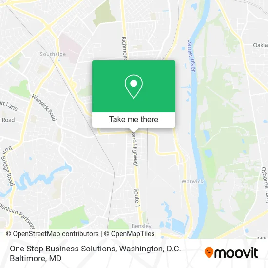 One Stop Business Solutions map