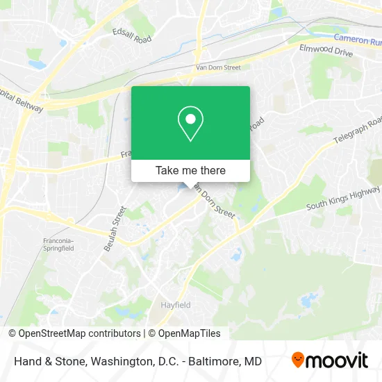 Hand & Stone map