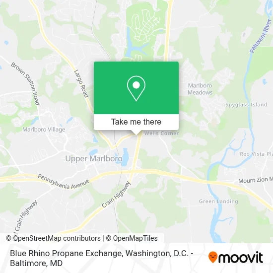 Blue Rhino Propane Exchange map