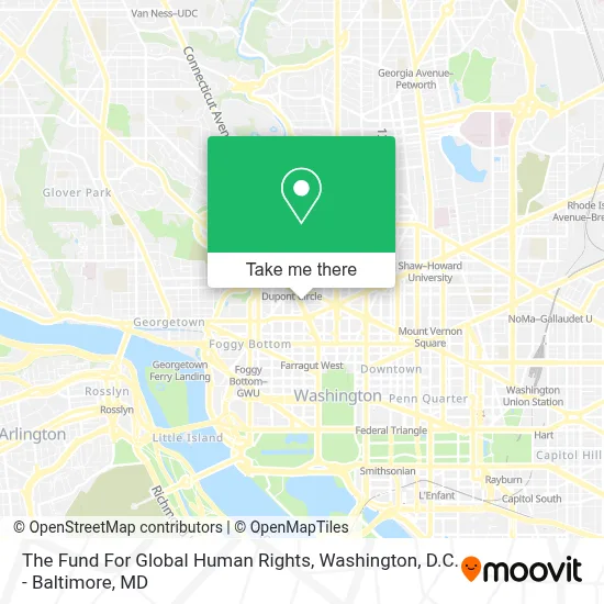 The Fund For Global Human Rights map