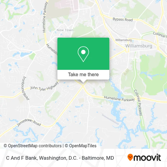 C And F Bank map