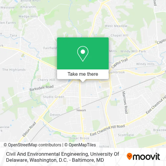 Civil And Environmental Engineering, University Of Delaware map