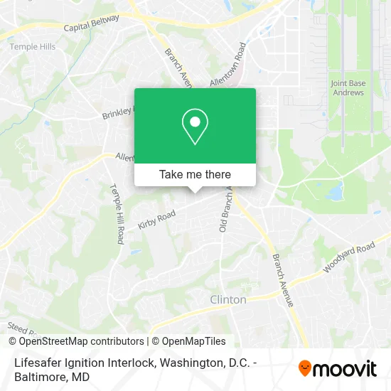 Lifesafer Ignition Interlock map